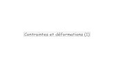 Contraintes et déformations (1)