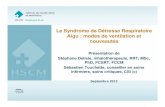 Le Syndrome de Détresse Respiratoire Aigu : modes de ventilation ...