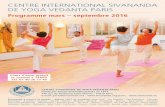 Centre InternatIonal SIvananda de Yoga vedanta ParIS