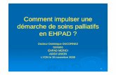 Comment impulser une démarche de soins palliatifs en EHPAD ?