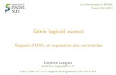 Rappels d'UML et expression des contraintes