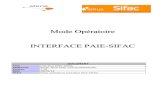 Mode opératoire Interface Paie-SIFAC