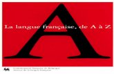 La langue française, de A à Z