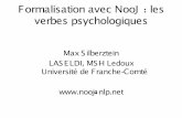 : Formalisation avec NooJ les verbes psychologiques