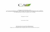 Rapport d'audit du CAO sur les procédures de vérification préalable ...