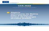 Algérie Commune de Batna Plan d'action en faveur de l'énergie ...