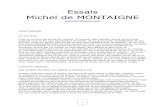 Essais Michel de MONTAIGNE - Livre France
