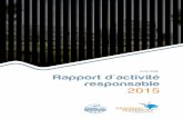 Rapport d'activité responsable 2015