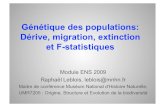 Génétique des populations: Dérive, migration, extinction et F ...