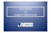 Prescription et Imagerie Abdominale