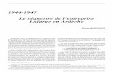 1944-1947 Le séquestre de l'entreprise Lafarge en Ardèche