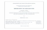 Caractérisation radiométrique des sites de Bouzaréah et de Ghardaia