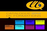 Catalogue 2016 de formations
