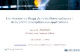 Les réseaux de Bragg dans les fibres optiques