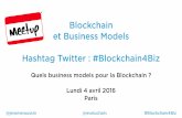 Meetup Blockchain & Business Models : quel avenir ?