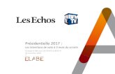 Présidentielle 2017 : les intentions de vote à 5 mois du scrutin / Sondage ELABE pour Les Echos, Radio Classique et BFMTV