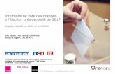 Pr©sidentielle 2017 : Intentions de vote (17 avril 2016)