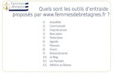 Explication des fonctionnalités du site Femmes de Bretagne