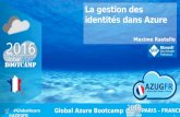 Maxime Rastello - La gestion des identités avec Azure - Global Azure Bootcamp 2016 Paris