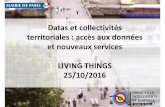Datas et collectivités territoriales : accès aux données et nouveaux services