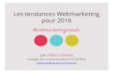 Les Tendances Webmarketing pour 2016