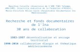 M. Crivello - M.-C. Hélias-Sarre. Recherche et fonds documentaires de l'ina : 30 ans de collaboration