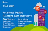 TIAD 2016 : Accenture Devops Platform dans Microsoft Azure