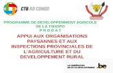 Appui aux organisations paysannes et aux inspections provinciales de l'agriculture et du développement rural - André Martoz (CTB RDC)