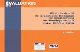 Bilan évaluatif de la politique française de coopération au développement entre 1998 et 2010