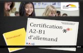 Certification nationale A2-B1 d'allemand session 2016