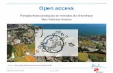 L’Open Access dans les carrières académiques - Perspectives pratiques et morales du chercheur par Marc Robinson-Rechavi