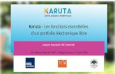 Karuta:  Les fonctions esentielles d'un portfolio électronique libre