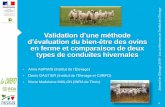 Sommet2016 _ Validation d'une méthode d'évaluation du bien-être des ovins en ferme et comparaison de deux types de conduite hivernale