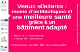 Sommet2016 _ Veaux allaitants: moins d'antibiotiques et une meilleure santé grâce à un bâtiment adapté