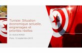 Tunisie situation éco sept 2015