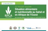 Situation alimentaire et nutritionnelle au Sahel et en Afrique de l'Ouest