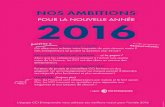 Nos ambitions pour l'année 2016 - CCI Entreprendre en France