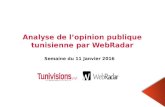 Analyse de l’opinion publique tunisienne – la semaine du 11-01-16