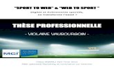"Web to Sport et Sport to Web" - Thèse professionnelle MBAMCI - Violaine Vaubourgoin