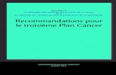 Recommandations pour le troisième Plan Cancer