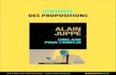 Synthèse des propositions d'Alain Juppé
