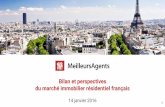 Bilan 2015 et perspectives 2016 du marché immobilier résidentiel français