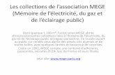 Les collections de l'association MEGE (Mémoire de l'électricité, du ...