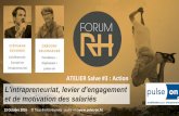 Atelier Pulse-on l'intrapreneuriat, levier d'engagement et de motivation des salariés -  Forum RH 2016 de Nantes