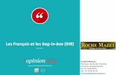 Opinionway pour Roche Mazet - Les Français et les bag-in-box - Mars 2016