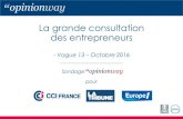 La Grande Consultation des Entreprises-vague 13 / Octobre 2016