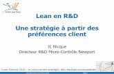 Une stratégie basée sur les préférences client, Jean-Louis Nicque