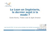 Le Lean en ingénierie par Cécile Roche de Thales