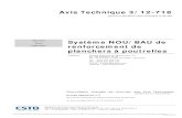 Avis Technique 3/12-718 Système NOU/BAU de renforcement de ...