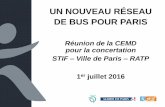 L’étude sur le nouveau réseau de bus pour Paris